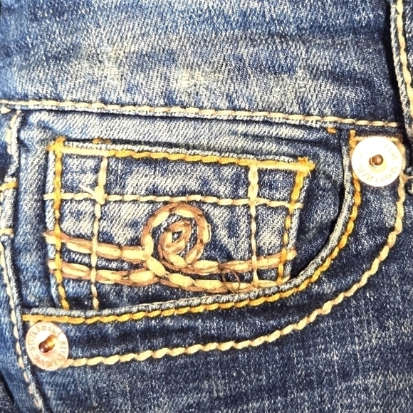 Seven 7 Women's Dark Wash Bootcut Denim Jeans Size 25 Like New - Picture 6 of 14